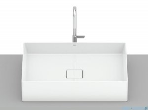 Roca Terra umywalka nablatowa 51x36 cm prostokątna Fineceramic biała A32787Z000