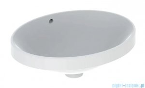 Geberit VariForm Umywalka owalna wpuszczana w blat 50x40cm szkliwiony spód 500.709.01.2