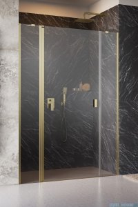 Radaway Nes Dwjs Brushed Gold drzwi wnękowe 130cm lewe szczotkowane złoto 10038130-99-01L