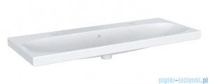 Geberit Acanto Umywalka ścienna z dwoma otworami na baterie 120x48 cm KeraTect 501.880.00.2
