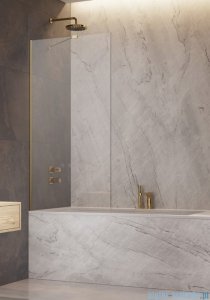 Radaway Modo New Gold Pnj parawan nawannowy 60cm L/P złoty połysk/szkło przejrzyste 10006060-09-01