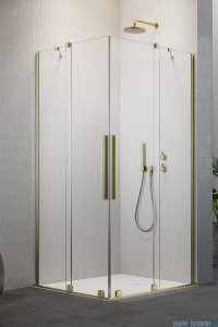 Radaway Furo Brushed Gold KDD kabina 80x90cm szczotkowane złoto 10105080-99-01L/10105090-99-01R