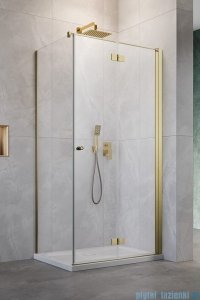 Radaway Nes KDJ B Brushed Gold kabina 80x75 prawa szczotkowane złoto 10025080-99-01R/10039075-01-01