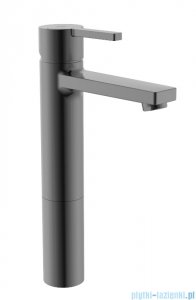 Roca Naia bateria umywalkowa sztorcowa wysoka Brushed Titanium Black EVERLUX-PVD A5A3B96NM0