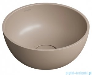Omnires Shell M+ umywalka nablatowa Ø35 cm dune beige mat SHELL350UNDB