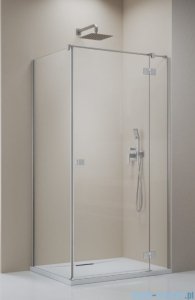 Radaway Essenza Kdj Brushed Nickel kabina 100x70cm prawa szczotkowany nikiel 1385040-91-01R/1384048-01-01