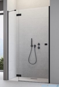 Radaway Essenza 8 Black Dwj drzwi wnękowe 100cm lewe czarny mat/szkło przejrzyste 10480612-01-01L/10460337-54-01L