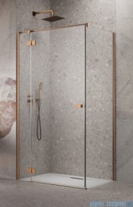 Radaway Essenza Kdj Brushed Copper kabina 120x75cm lewa szczotkowana miedź 1385042-93-01L/1384049-01-01