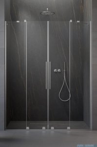 Radaway Furo Brushed Nickel DWD drzwi prysznicowe 140cm szczotkowany nikiel 10108388-91-01/10111342-01-01