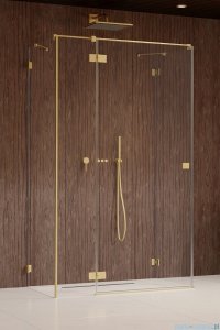 Radaway Essenza Pro Brushed Gold Kdj+S kabina 90x110x90cm lewa szczotkowane złoto 10097311-99-01L/10098090-01-01/10098090-01-01