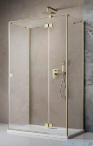 Radaway Essenza Brushed Gold Kdj+S kabina 75x80x75cm prawa szczotkowane złoto 1384049-01-01/1385021-9901R/1384049-01-01