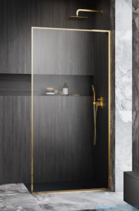 Radaway Modo F SL Gold II kabina Walk-in 85x201,6cm prawa złoty połysk szkło przejrzyste 10419085-09-01R