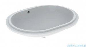 Geberit VariForm Umywalka owalna z przelewem 62,5x49cm KeraTect 500.756.00.2