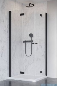 Radaway Nes 8 Black Kdd B kabina 90x80cm czarny mat/szkło przejrzyste 10074090-54-01L/10074080-54-01R