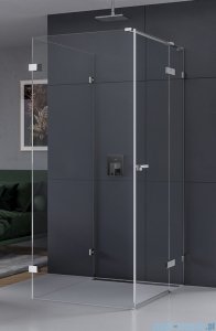 New Trendy Eventa kabina prysznicowa przyścienna z drzwiami bocznymi 80x90x200 cm przejrzyste prawa EXK-4602