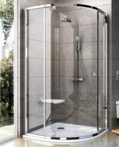 Ravak Pivot PSKK3 kabina półokrągła 100x100 aluminium transparent Anticalc 376AAC00Z1