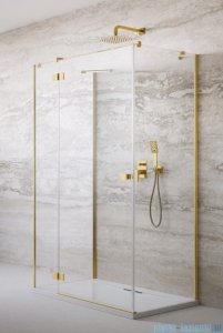Radaway Essenza Gold Kdj+S kabina 75x100x75cm lewa złoty połysk szkło przejrzyste 1384049-01-01/1385022-09-01L/1384049-01-01