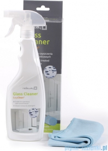 Radaway Glass Cleaner środek do usuwania zanieczyszczeń na szkle kabin prysznicowych + ściereczka ZCL-5265