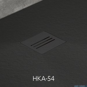 Radaway Kratka odpływowa do brodzika Kyntos czarna HKA-54