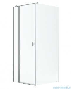 Radaway Nes Kdj II Brushed Nickel kabina 80x100cm lewa szczotkowany nikiel 10032080-91-01L/10039100-01-01