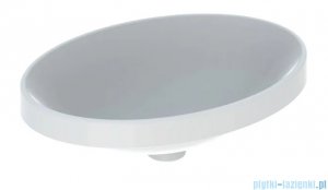 Geberit VariForm Umywalka owalna wpuszczana w blat 55x40cm bez przelewu szkliwiony spód 500.719.01.2