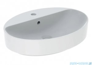 Geberit VariForm Umywalka owalna z półką z przelewem 60x45cm 500.772.01.2