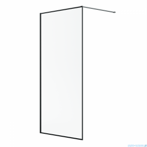 Radaway Modo F II Black kabina Walk-in 65x201cm Czarna szkło przejrzyste 10409065-54-01