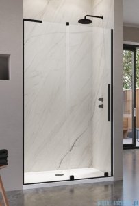 Radaway Furo SL Black DWJ drzwi 110cm lewe czarny mat/szkło przejrzyste 10307572-54-01L/10110530-01-01