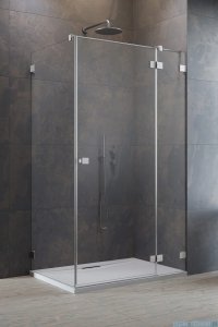 Radaway Essenza Pro Brushed Nickel  Kdj kabina 90x80cm prawa szczotkowany nikiel 10097090-91-01R/10098080-01-01