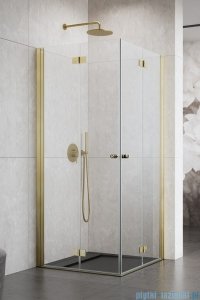 Radaway Nes KDD B Brushed Gold kabina 90x80 szczotkowane złoto 10024090-99-01L/10024080-99-01R