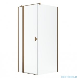 Radaway Nes Kdj II Brushed Copper kabina 90x75cm lewa szczotkowana miedź 10032090-93-01L/10039075-01-01