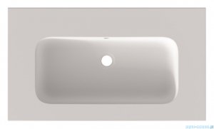 Riho Livit Velvet Slim umywalka konglomeratowa 80x46cm biała F70026D