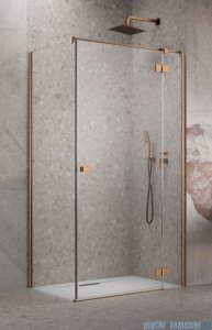 Radaway Essenza Kdj Brushed Copper kabina 80x100cm prawa szczotkowana miedź 1385043-93-01R/1384052-01-01