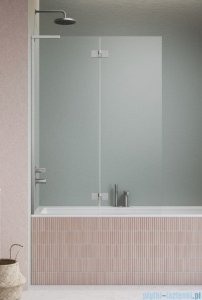 Radaway Essenza 8 SL Brushed Nickel PND II parawan nawannowy 120cm lewy szczotkowany nikiel/przejrzyste 10500120-91-01L