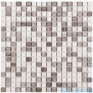 Dunin Woodstone mozaika kamienna 30x30 grey mix 15
