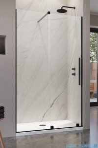 Radaway Furo Black DWJ drzwi prysznicowe 160cm lewe szkło przejrzyste 10107822-54-01L/10110780-01-01
