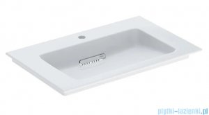 Geberit One CleanDrain Umywalka prostokątna z otworem na baterię 75x48cm KeraTect 505.004.00.1