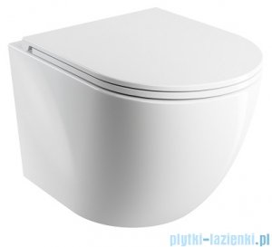 Omnires Ottawa Silent Power™ miska WC wisząca + deska wolnoopadająca biały połysk OTTAWASPMWBP