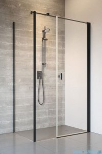 Radaway Nes 8 Black Kds I kabina 100x70cm prawa czarny mat/szkło przejrzyste 10073100-54-01R/10073110-54-01/10089070-01-01