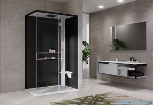 Novellini Glax 2 2.0 kabina z hydromasażem hydro plus 120x90 prawa biała G222P290DT1L-1UH