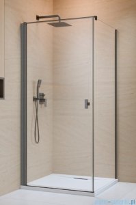 Radaway Nes Kdj I Brushed GunMetal kabina 90x70cm lewa szczotkowany grafit 10022090-92-01L/10039070-01-01