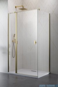 Radaway Nes Kdj II Brushed Gold kabina 80x75cm lewa szczotkowane złoto 10032080-99-01L/10039075-01-01