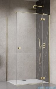 Radaway Essenza Kdj Brushed Gold kabina 80x75cm prawa szczotkowane złoto 1385043-99-01R/1384049-01-01