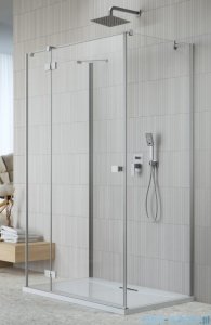 Radaway Essenza Brushed Nickel Kdj+S kabina 90x80x90cm lewa szczotkowany nikiel 1384050-01-01/1385021-91-01L/1384050-01-01