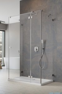 Radaway Essenza Pro Brushed Nickel Kdj+S kabina 80x120x80cm prawa szczotkowany nikiel 10097312-91-01R/10098080-01-01/10098080-01-01