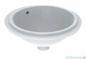 Geberit VariForm Umywalka okrągła z przelewem 42x40,5cm szkliwiony spód KeraTect 500.745.00.2