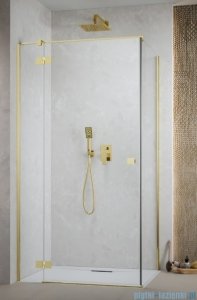 Radaway Essenza 8 Gold Kdj kabina 120x110cm lewa złoty połysk/szkło przejrzyste 10480812-01-01L/10470337-09-01L/10113110-01-01