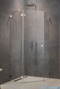 Radaway Essenza Ptj Brushed Nickel kabina pięciokątna 80x80cm lewa szczotkowany nikiel 1385010-91-01L/1385049-01-01