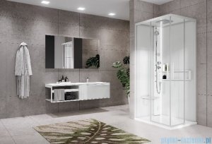 Novellini Glax 2 2.0 kabina z hydromasażem hydro plus 100x80 lewa total biała G22A198ST1L-1UU