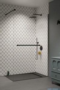 Radaway Modo New II Brushed GunMetal z wieszakiem kabina Walk-in 100x200 szczotkowany grafit 389104-92-01W